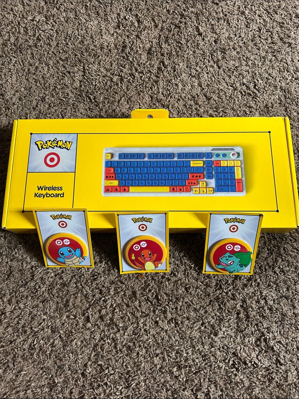 Pokémon x Target  Wireless Keyboard with 3 Pins Included